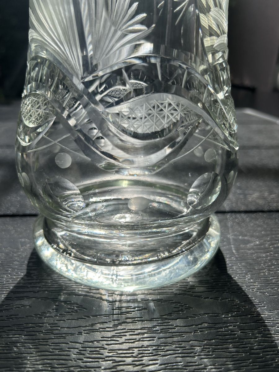 Vasi & Recipienti: Fein gravierte Kristallvase, einzigartiges Design – Usato da Losone venduto da del_yh97 5