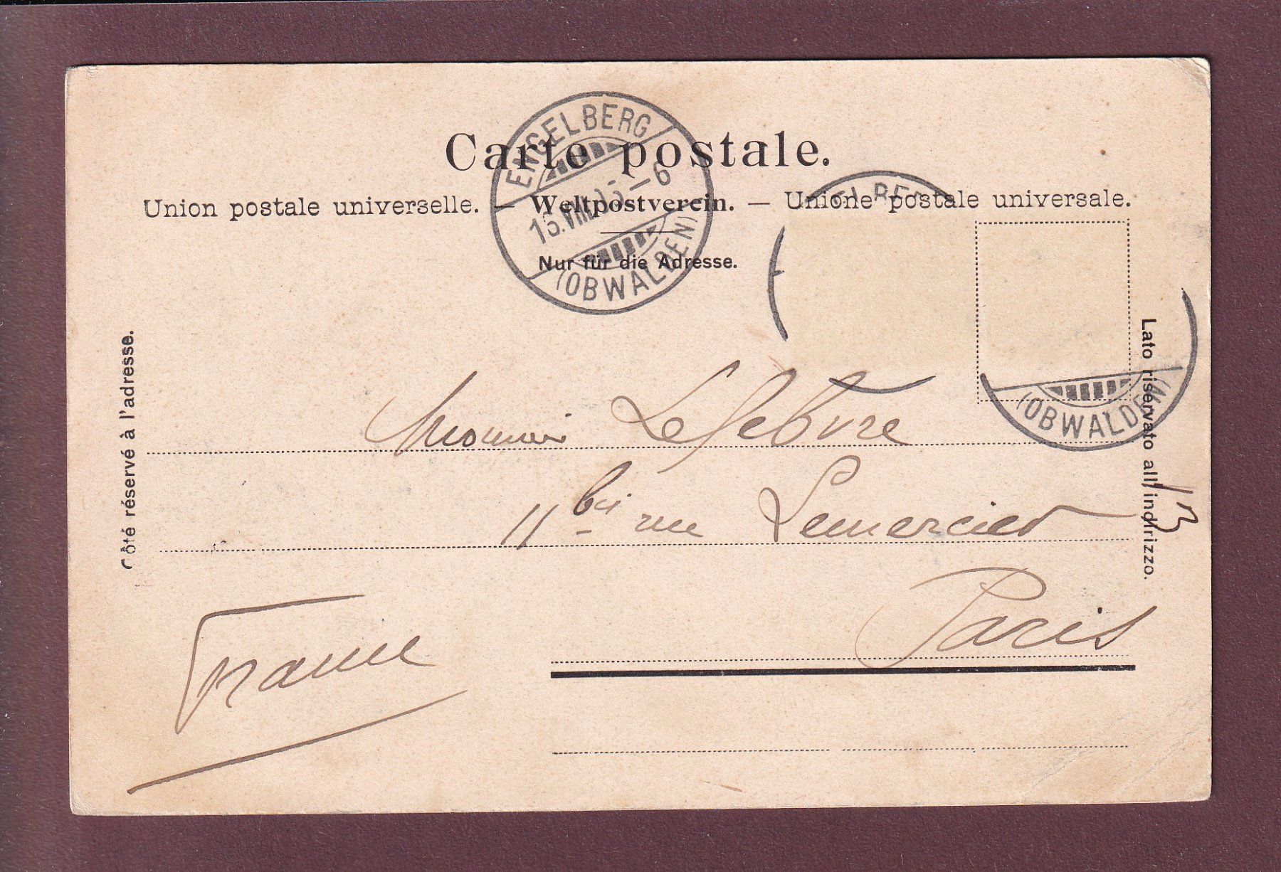 Cartes postales: TITLIS Besteigung - Alpinisten - 1905 // Eckbug // – D'occasion à Pully par nicecards 1