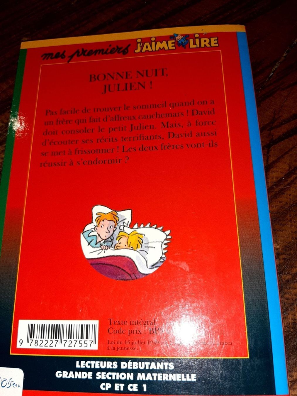 Libri: Livre bonne nuit julien – Usato da Le locle venduto da juliensaran 3