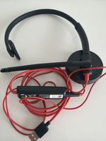 Headset mit Mikrofon USB rot guter Zustand