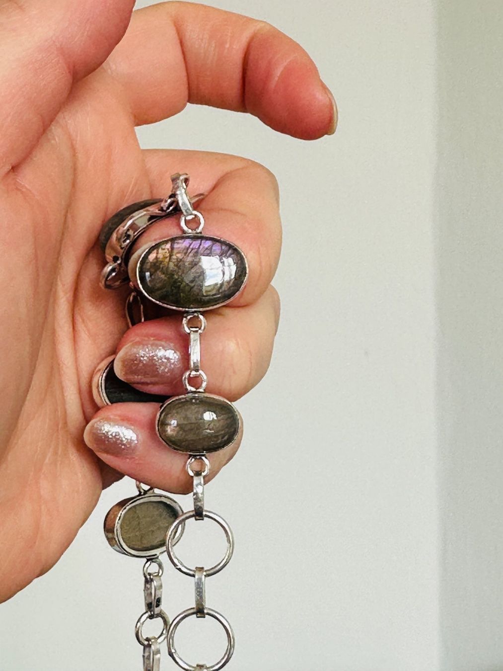 Bracciali & Braccialetti: Labradorite Gemstone Bracelet 7-8" – Nuovo e nell'imballaggio originale da Genève venduto da AGBERG 7