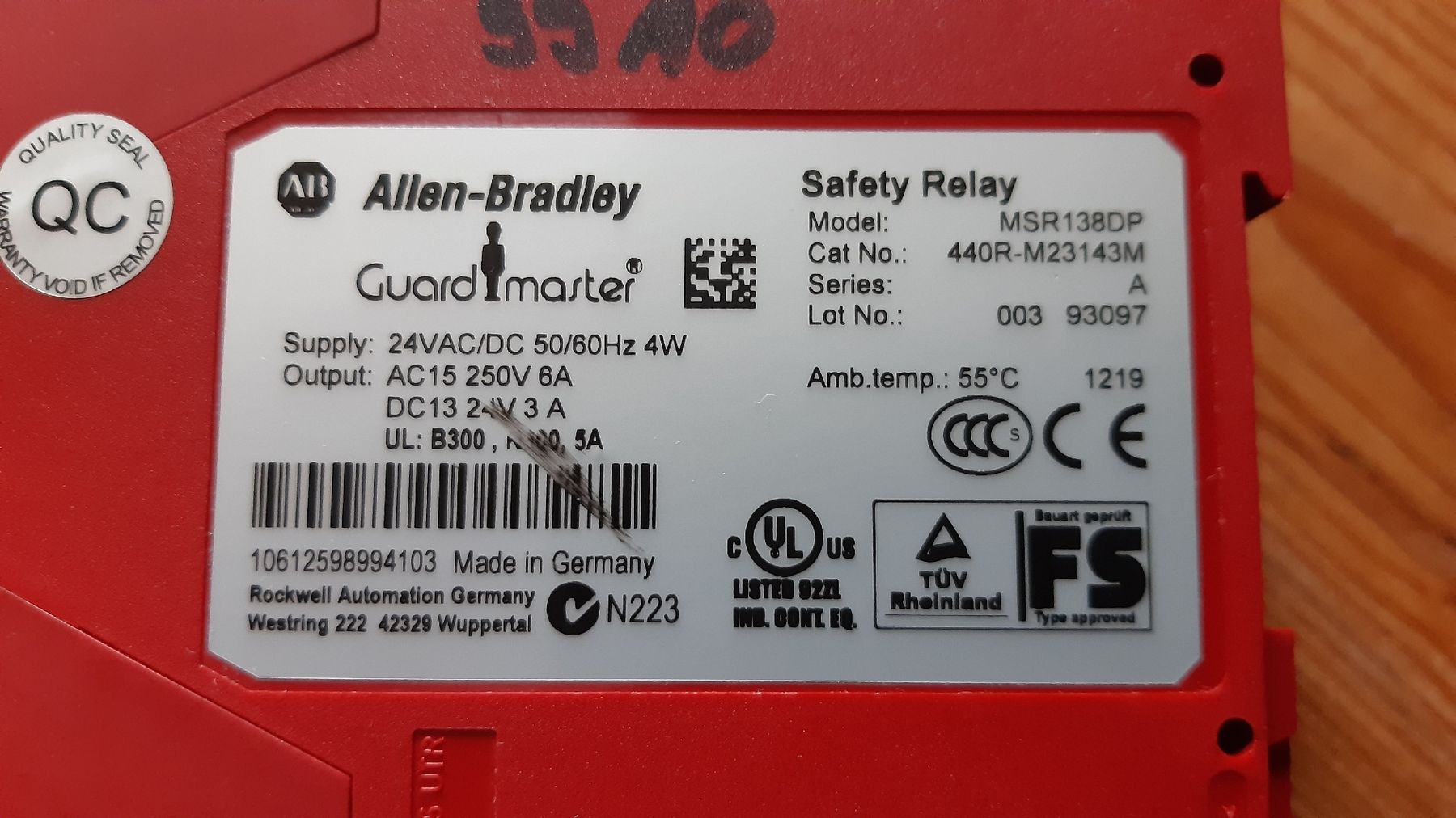 Elektronikbauteile: Allen-Bradley Sicherheitsrelais MSR138DP – Gebraucht aus Oey von Parkplatzbrocki 1