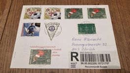2008 FDC Vollstempel Hopp Schwiiz Combo Fussball