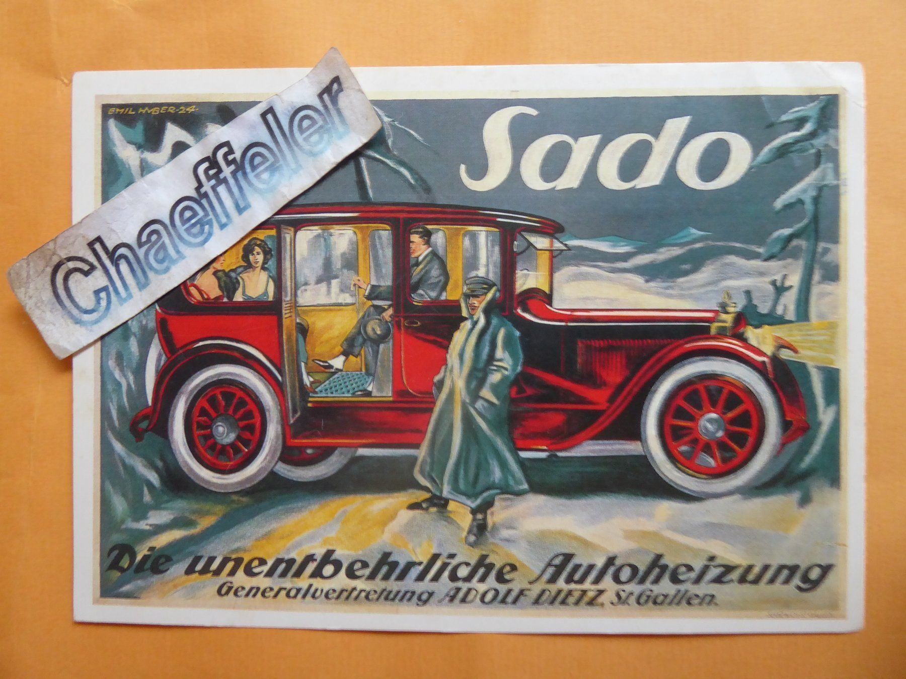 Ansichtskarten: Sado - Die unentbehrliche Autoheizung – Gebraucht aus Zürich von Chaeffeler