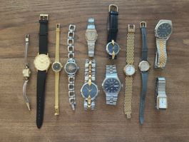 Uhrenkonvolut/Uhrenlot: Longines, Bulova, Favre-Leuba...