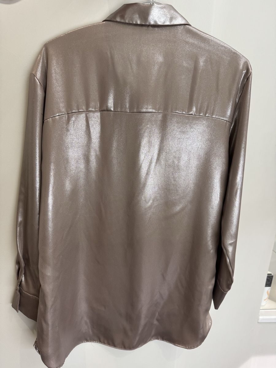 Zara Camicette: Zara Hemd, Glänzend, Gr. XS, Champagner Silber – Nuovo (secondo la descrizione) da Zürich venduto da Flo021000 1