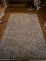 Hochflor Teppich grau rechteckig