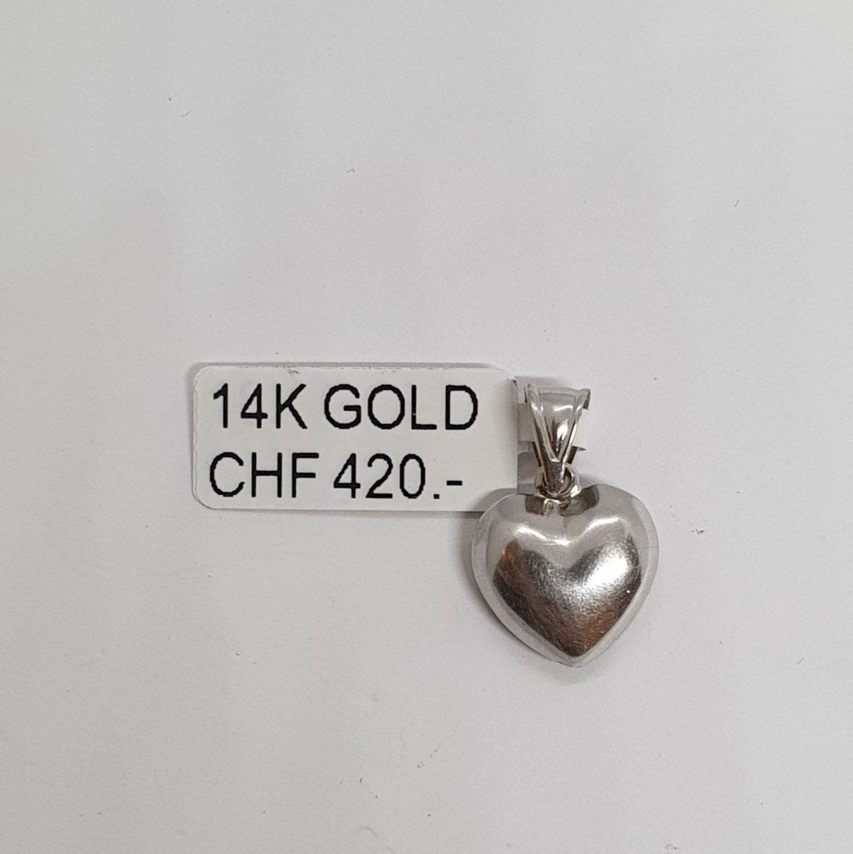 Ciondoli: Echt 14K Gold - Herz Anhänger – Usato da Luzern venduto da luzerngoldhaus 2