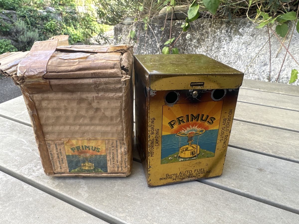 Elettrodomestici da cucina: Antiker Primus Kocher No.1 mit Box, Vintage Camping – Usato da Frauenfeld venduto da aluma14