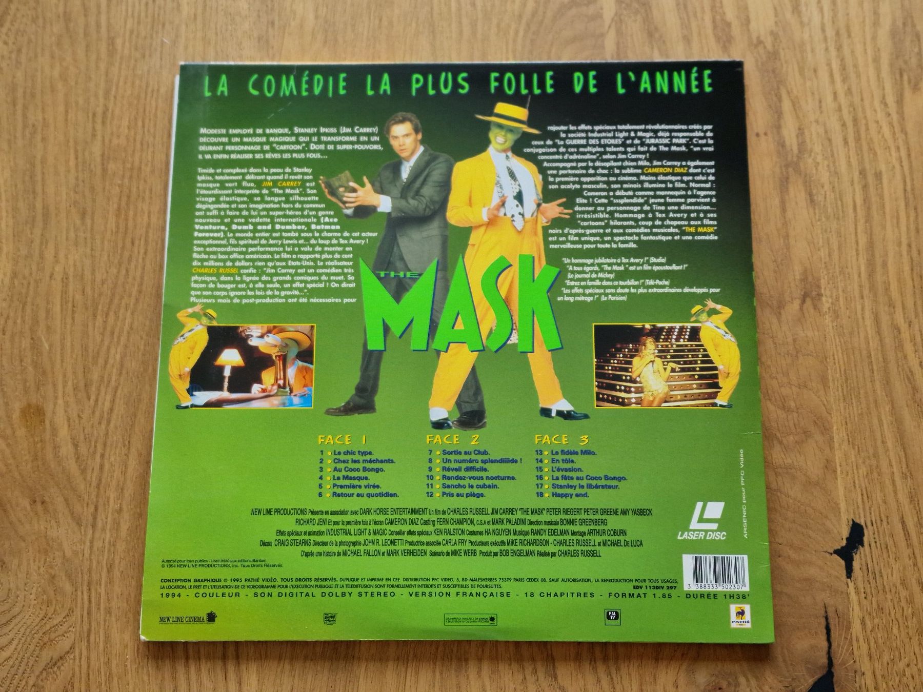 Tous les DVDs: The Mask - LaserDisc - PAL VF – D'occasion à Courgenay par Periote00 1