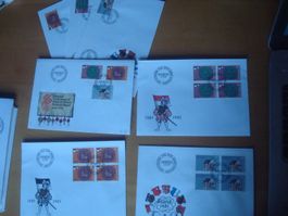 CH 1981 FDC Serie einzeln 4er