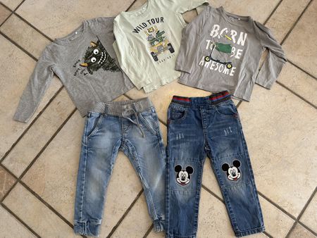 Kleiderset mit Name It Shirts Gr. 98/104