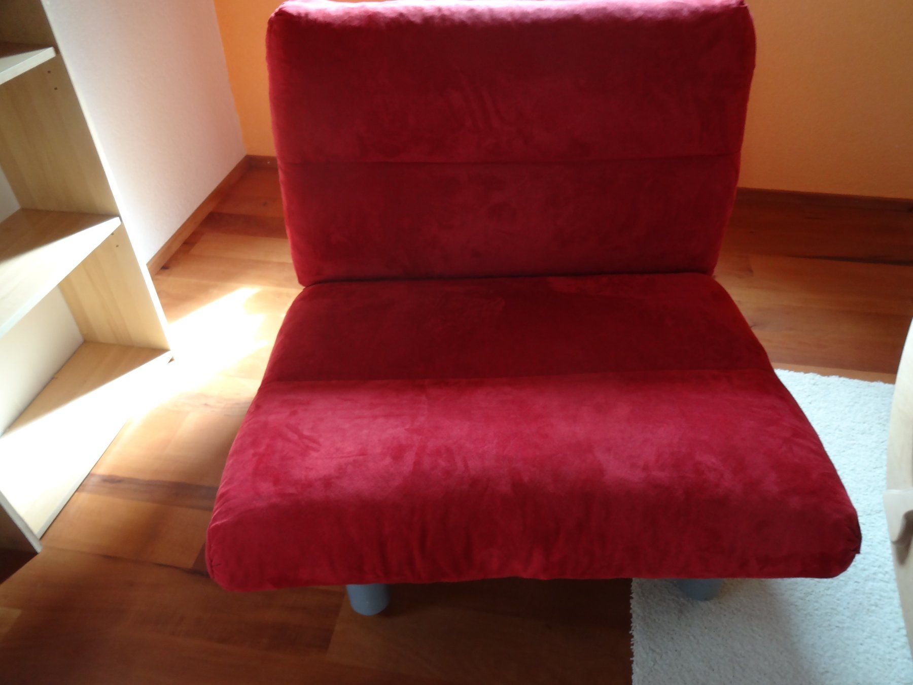 Sofas: Schlafsofa rot Stoff Sitzmoebel gut erhalten – D'occasion à Elsau par Weiher70