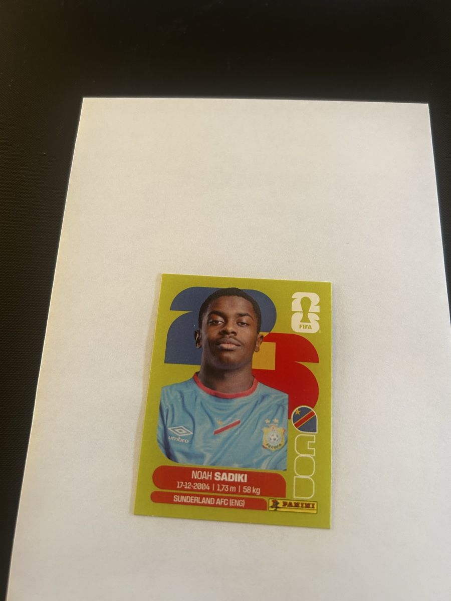 Panini Carte collezionabili: Panini WM 2026 COD 12 Noah Sadiki – Nuovo e nell'imballaggio originale da Kestenholz venduto da xara03