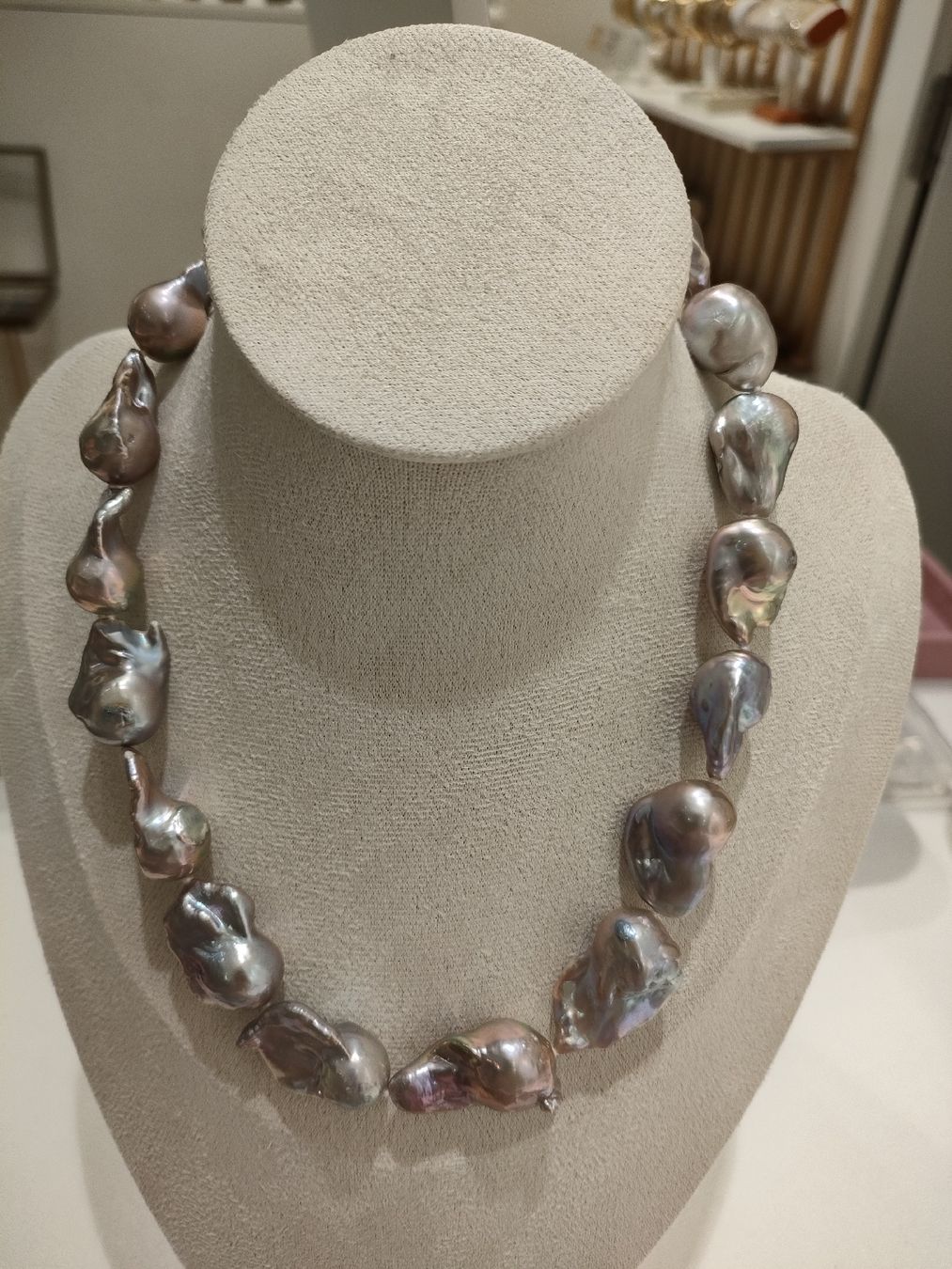 Catenine: Süsswasserperlen Kette Barock- 50% Rabatt! – Nuovo e nell'imballaggio originale da Bern venduto da Lidia.5 4
