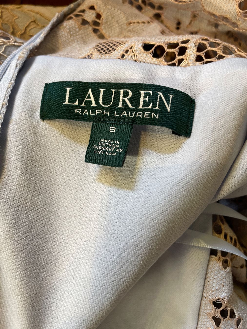 Ralph Lauren Vestiti: Ralph Lauren Kleid mit Spitzen, Gr. 8/ 38 – Usato da Baar venduto da koala9 7