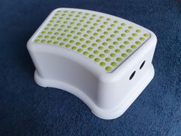 Tritterhöher Ikea FÖRSIKTIG Kinderhocker, weiß/hellgrün
