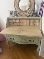 Bureau secretary antique hand painted floral design