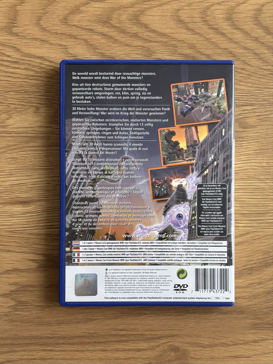 Giochi: PS2 - War of the Monsters – Usato da Worb venduto da d.collective 1