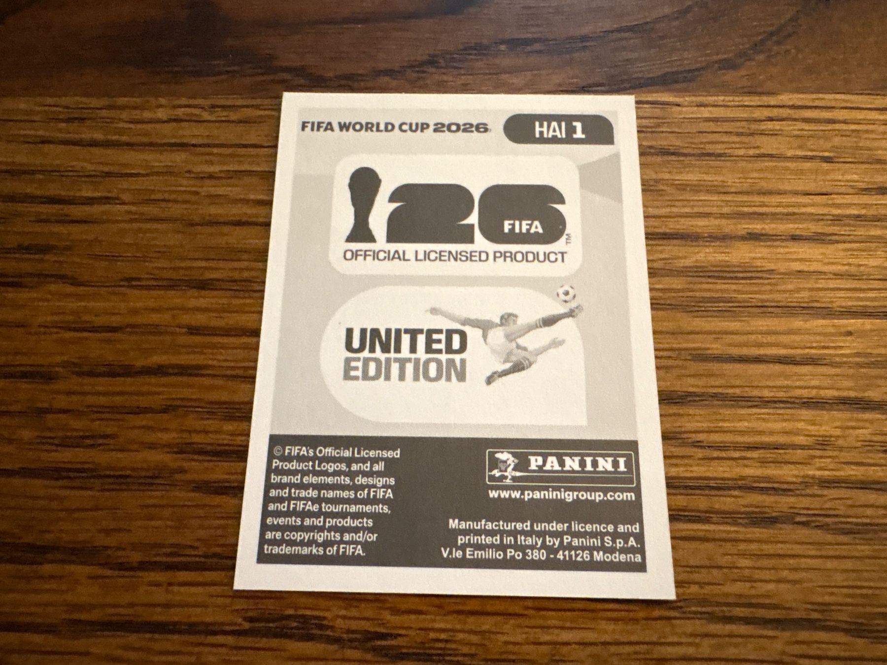 Panini Carte collezionabili: Panini 2026 HAI 1 – Nuovo (secondo la descrizione) da Elsau venduto da Cerry81 1