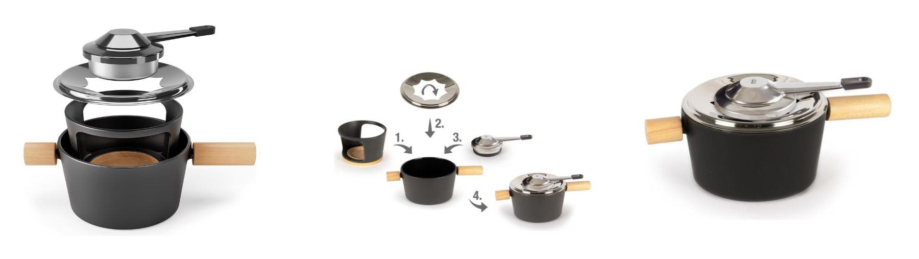 Stöckli Elettrodomestici da cucina: STöCKLI Universal Fondue-Set Titlis – Nuovo (secondo la descrizione) da Kägiswil venduto da pebart 5