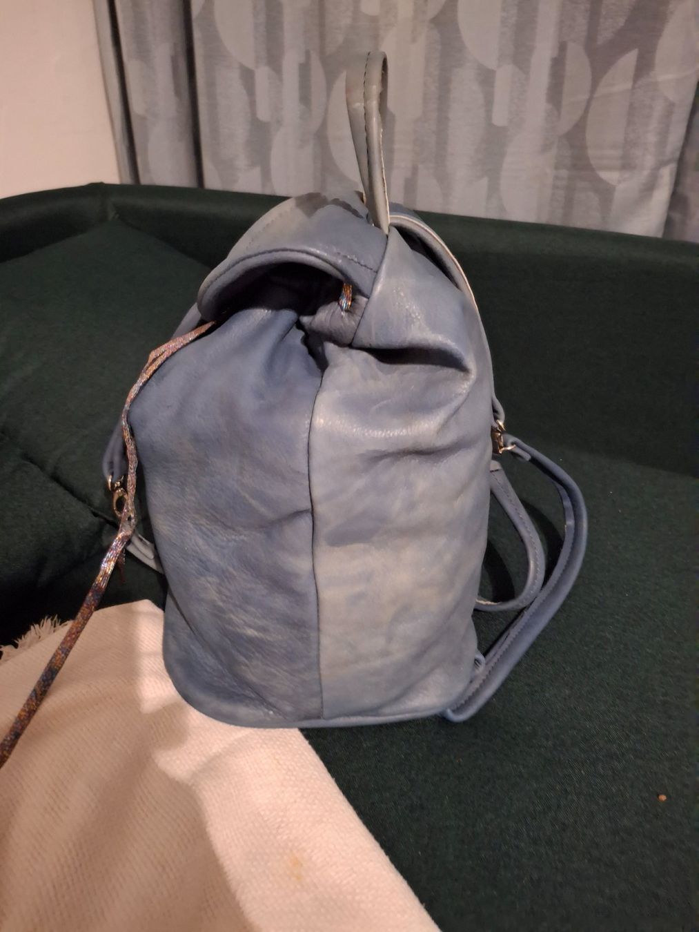 Zaini: Rucksack / Daypack aus Leder in schönem Hellblau – Nuovo (secondo la descrizione) da Bellikon venduto da MellonCollieMitTwint 6