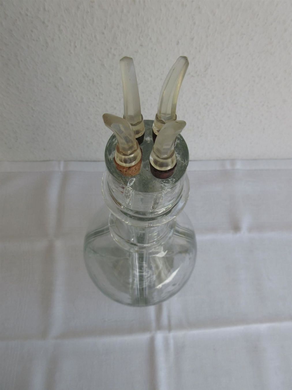 Bottiglie: Seltene Liqueur Flasche mit 4 Kammern – Usato da Binningen venduto da tempipassati 1