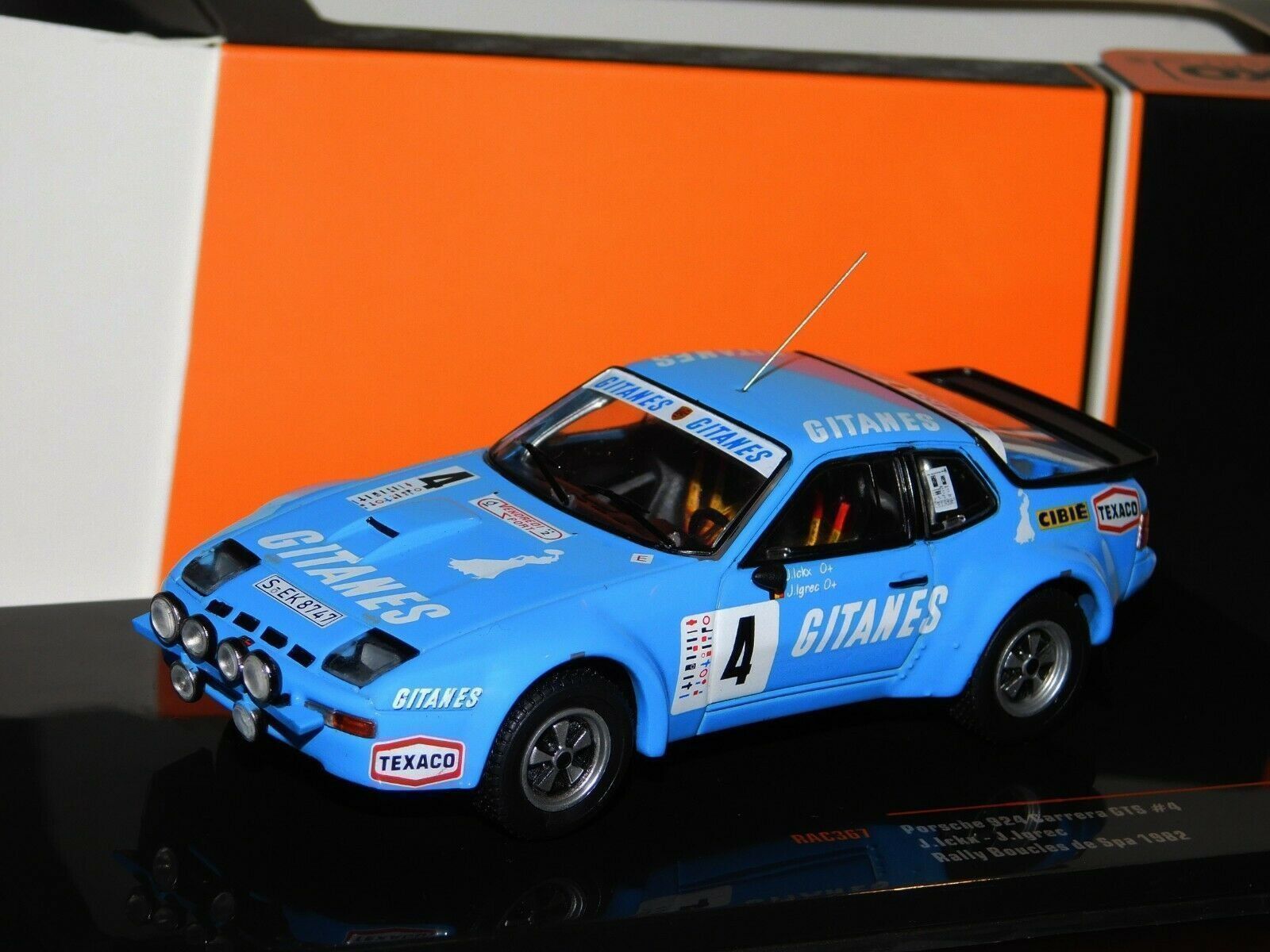 Porsche Modellini d'auto: Porsche 924 Carrera GTS #4 Gitanes Boucles de Spa 1982 – Nuovo e nell'imballaggio originale da Gerlafingen venduto da espero88 6