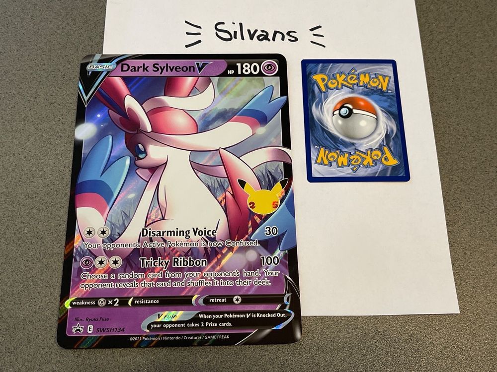 Pokémon XXL Karte Dark Sylveon V - Englische Jumbo Sammelkarte!