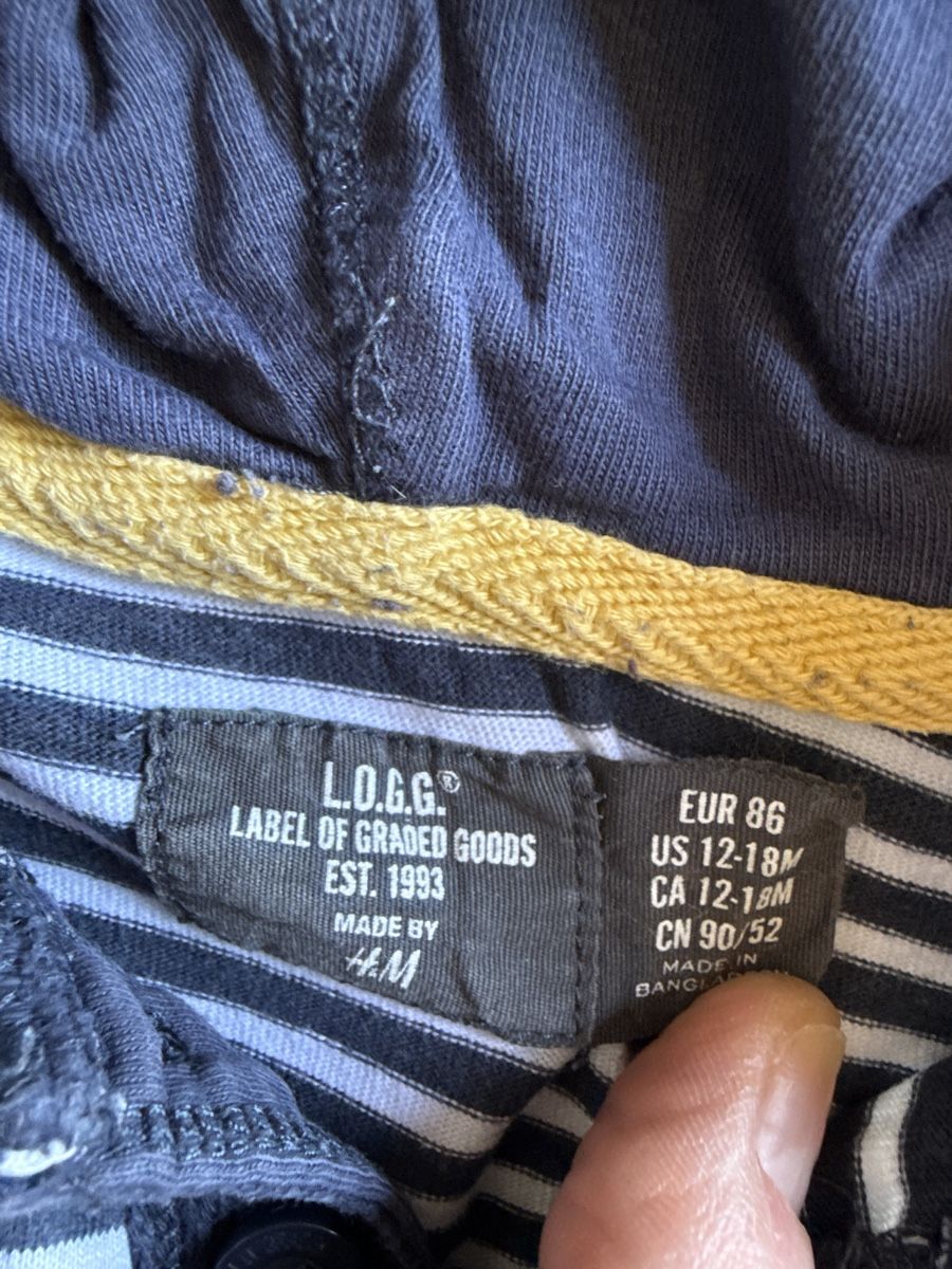 H&M Maglioni & Felpe: Kapuzenpullover L.O.G.G. H&M gestreift Grösse 86 blau – Usato da Affoltern am Albis venduto da manurun 1