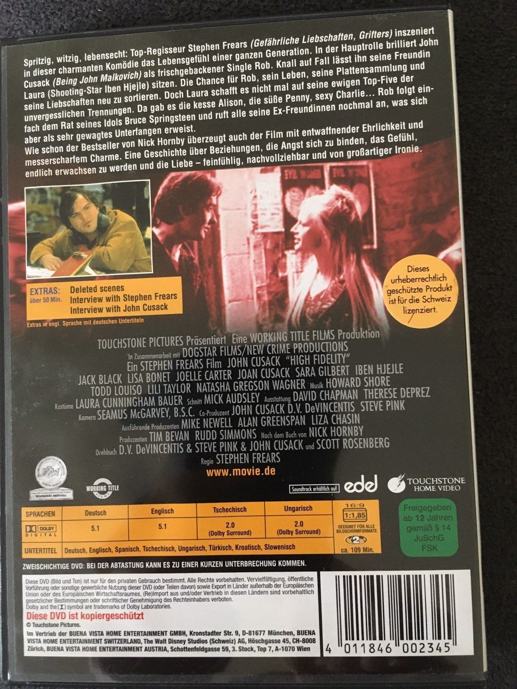 Alle DVDs: High Fidelity - Dvd (John Cusack) – Gebraucht aus Arbon von  1