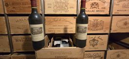 2 bouteilles des Carruades de Lafite 2002 Pauillac