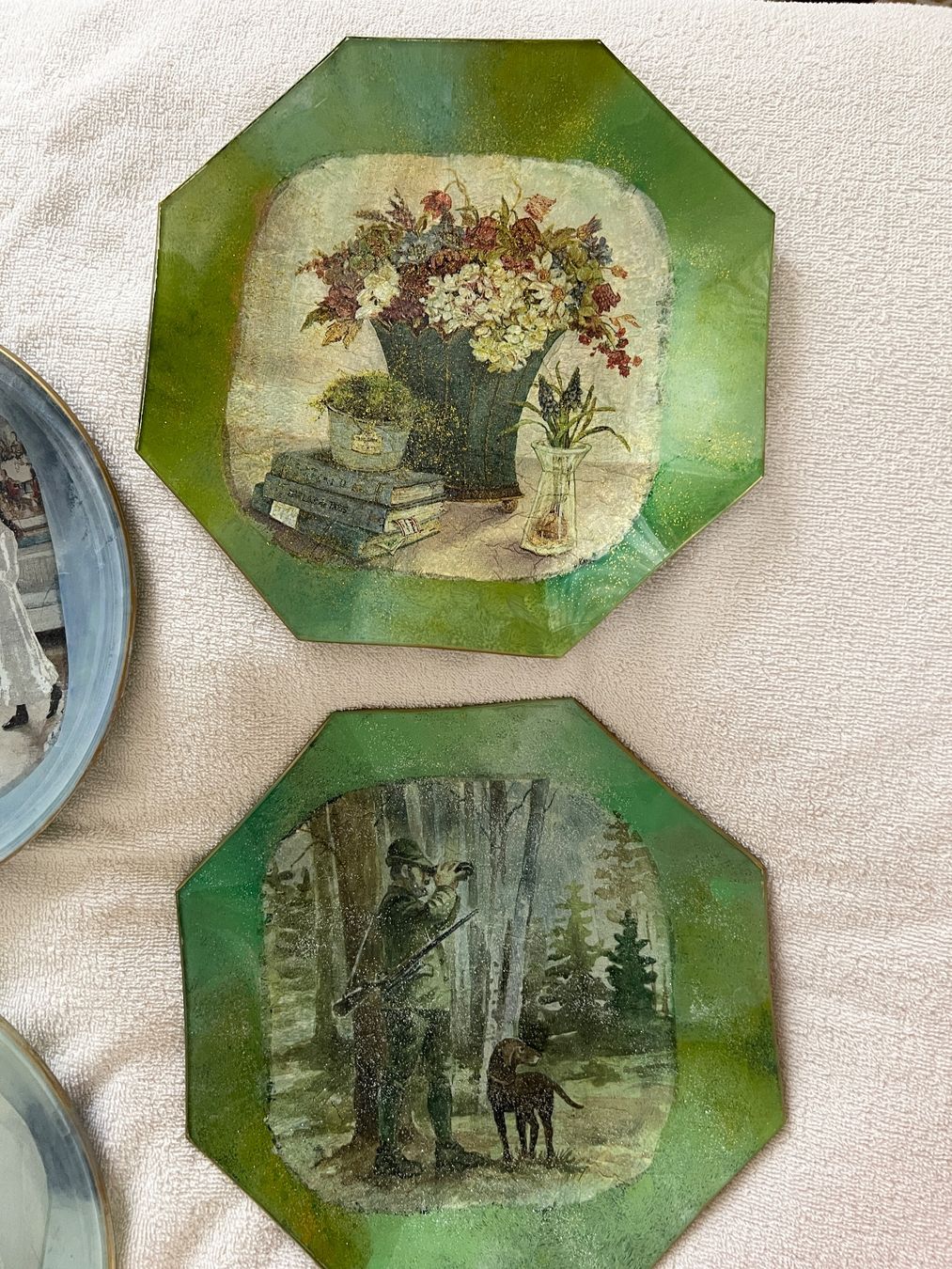 Teller: 4 Teller Glas Platten Unterteller Deko Figur Schalen – Gebraucht aus Wil von fuschti01 3
