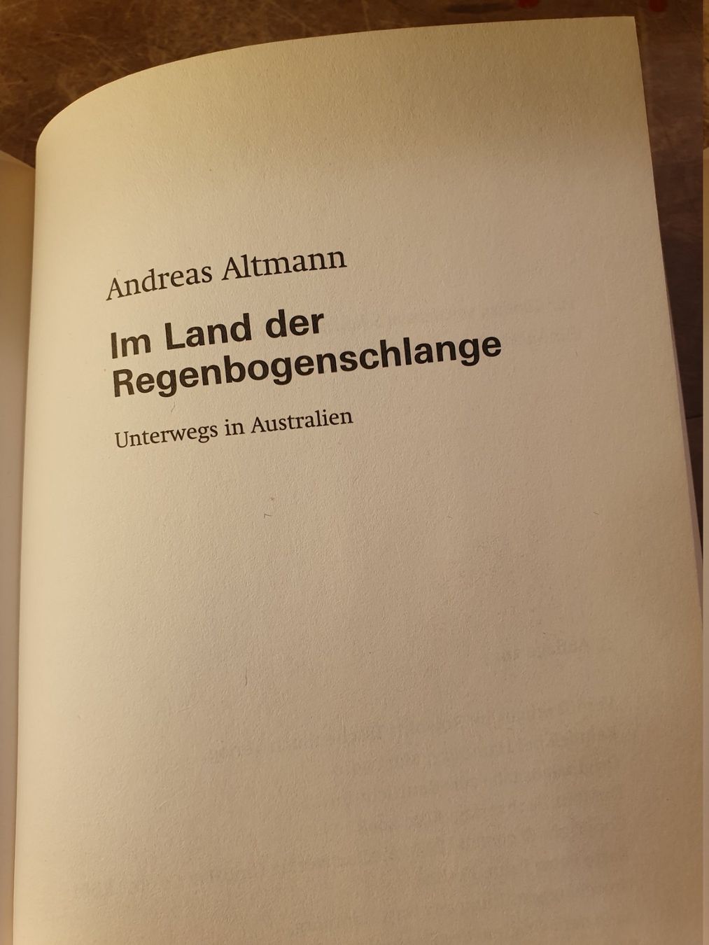 Libri: Im Land der Regenbogenschlange - Andreas Altmann – Usato da Zürich venduto da loosebone 2