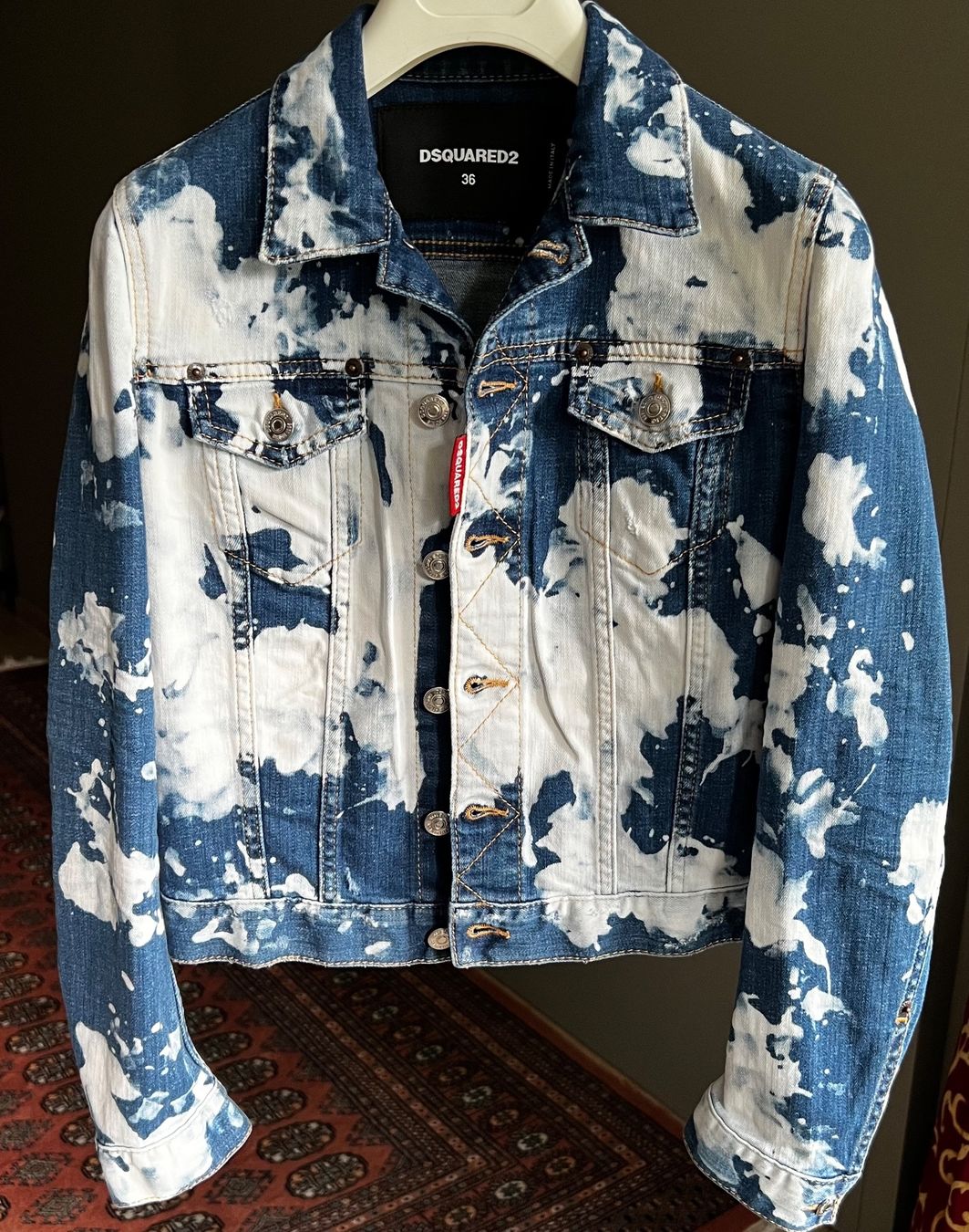 Dsquared2 Giacche: New DSQUARED2 Denim Jacket In Bleached Blue/Jacke/Veste 36IT – Nuovo e nell'imballaggio originale da Versoix venduto da annavm29 4