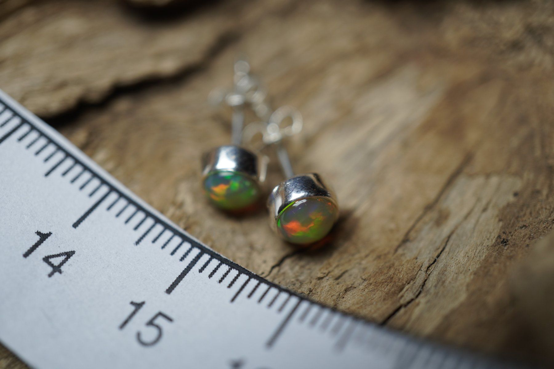 Orecchini pendenti & Orecchini a lobo: Opal   Rund   5mm  Farbig  Ohrstecker   925 Silber – Nuovo e nell'imballaggio originale da Balgach venduto da top_silver 2