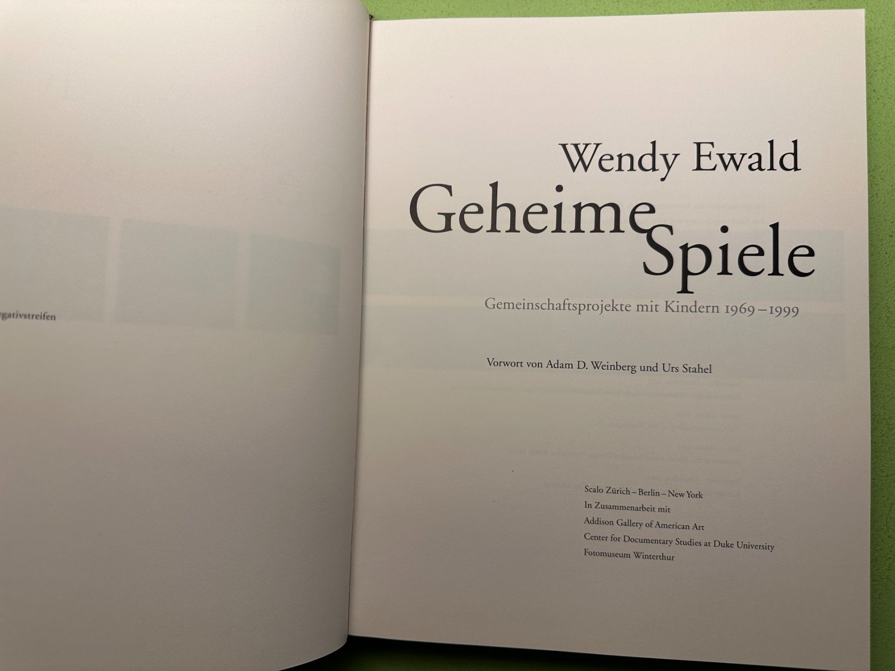 Libri: Wendy Ewald: Geheime Spiele. – Usato da Zürich venduto da allp 2