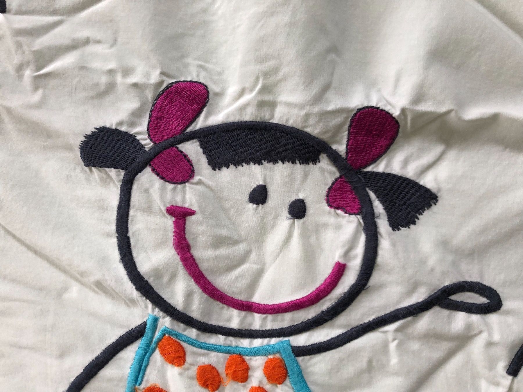 Biancheria da letto: BETTANZUG Kinder bestickt FLEURESSE – Usato da Wattwil venduto da jopara 1
