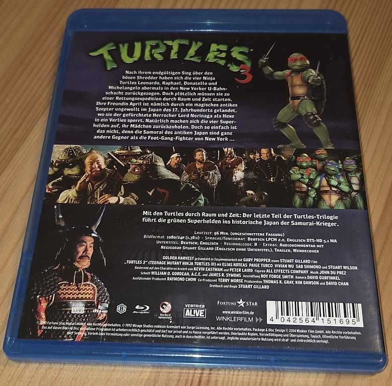 Tutti i DVDs: Turtles 3 (Blu-ray) – Usato da Lenzburg venduto da Djroc 1