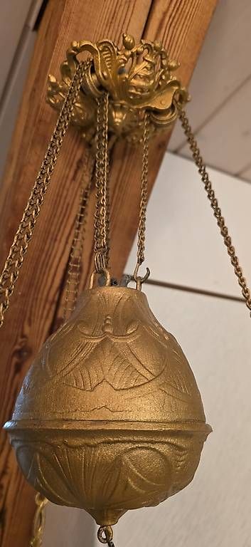 Lampade: Wunderschöne Majolika Petroleumlampe, Deckenlampe – Usato da Kaufdorf venduto da Nati-Nati 8