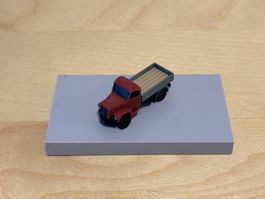Saurer 2DM zivil weinrot mit offener Brücke 1:160 3D-Druck