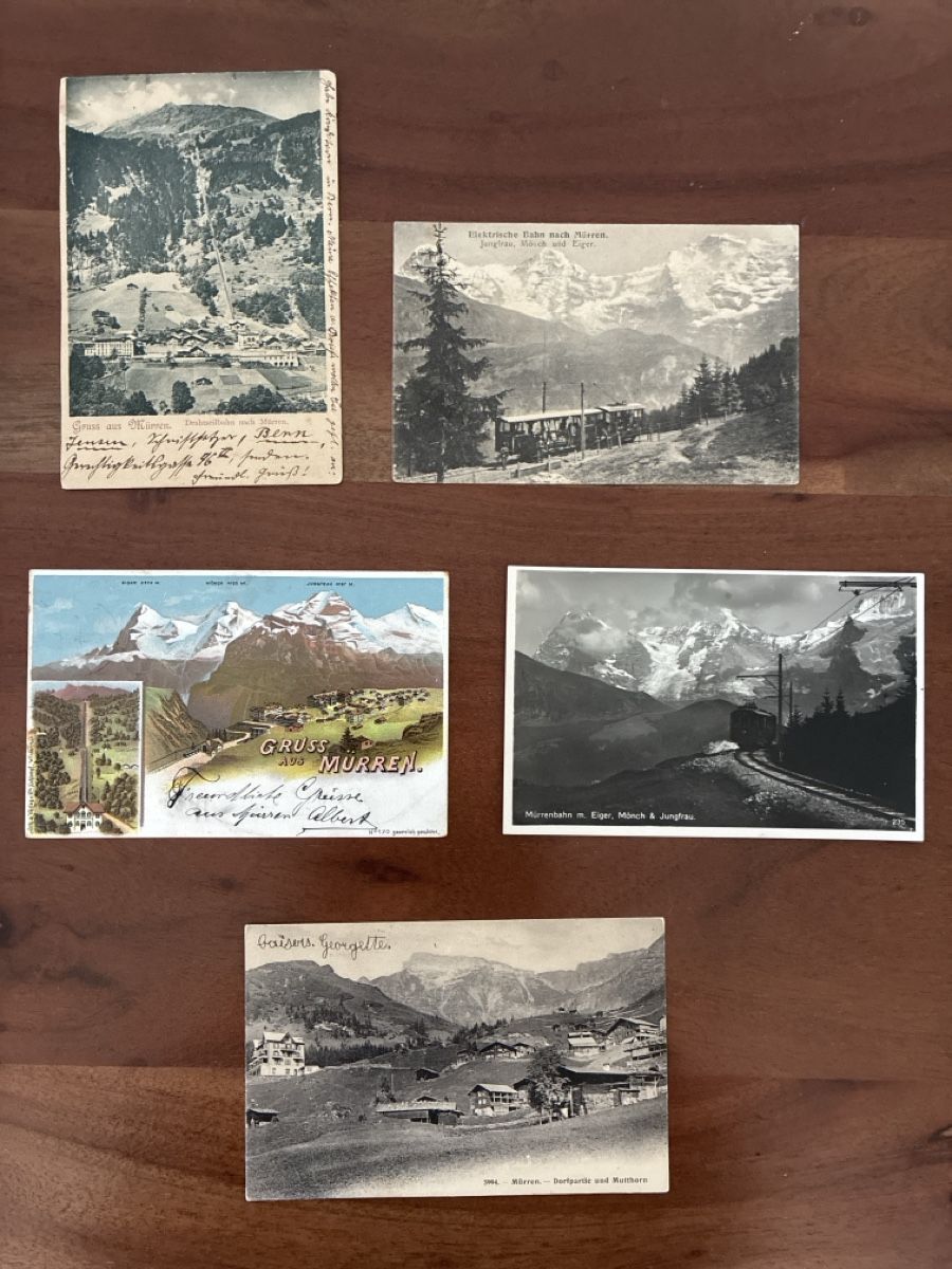 Cartoline postali: 10 Ansichtskarten von Mürren BE – Usato da Oftringen venduto da Cla.vD.74