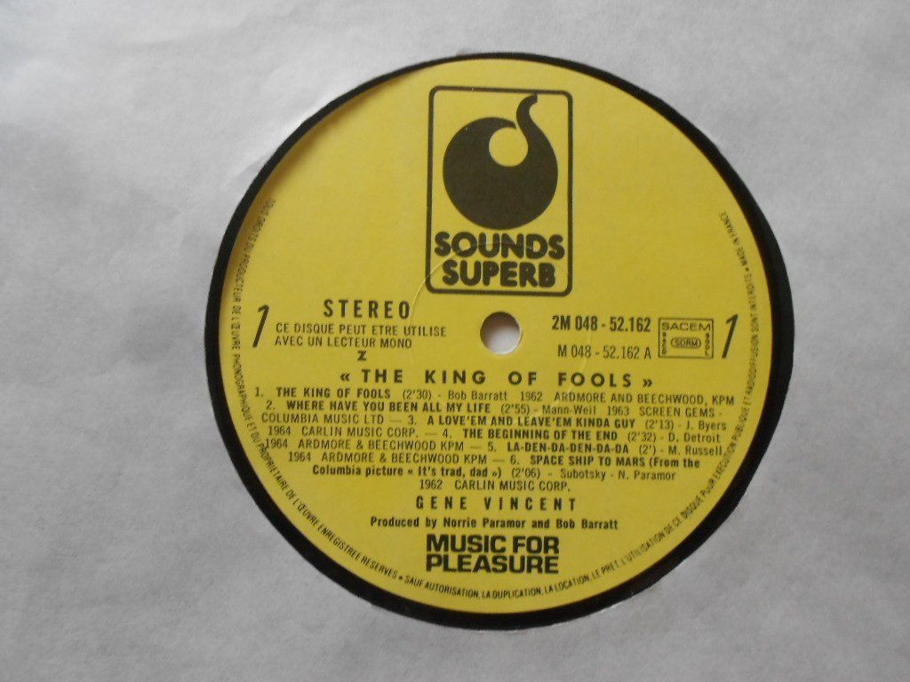Dischi in vinile: GENE VINCENT  -  INEDIT – Usato da Bex venduto da Giorgiob 3