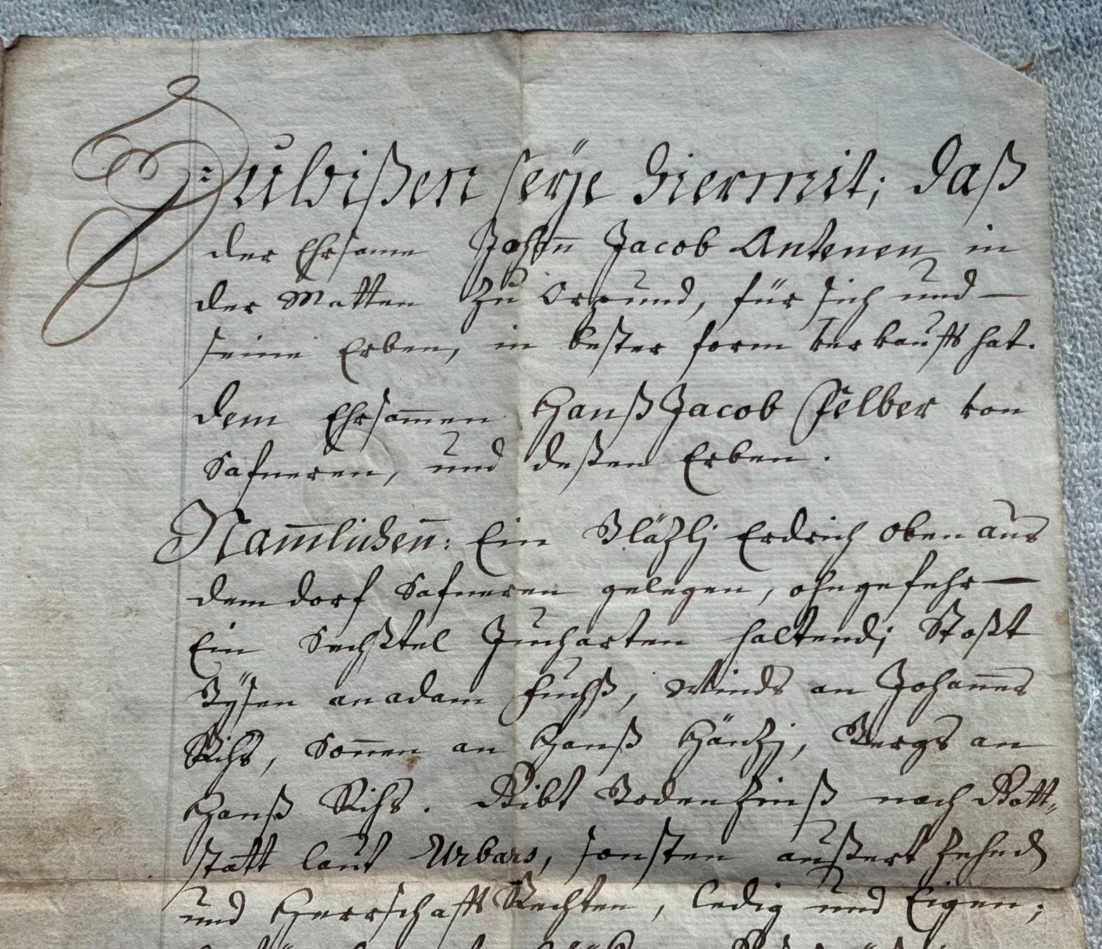 Documenti: ANTIKES DOKUMENT VON 1784 – Usato da Ostermundigen venduto da crazy-horse-1840 3