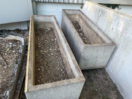 Beton Gartentröge 2 Stück gebraucht
