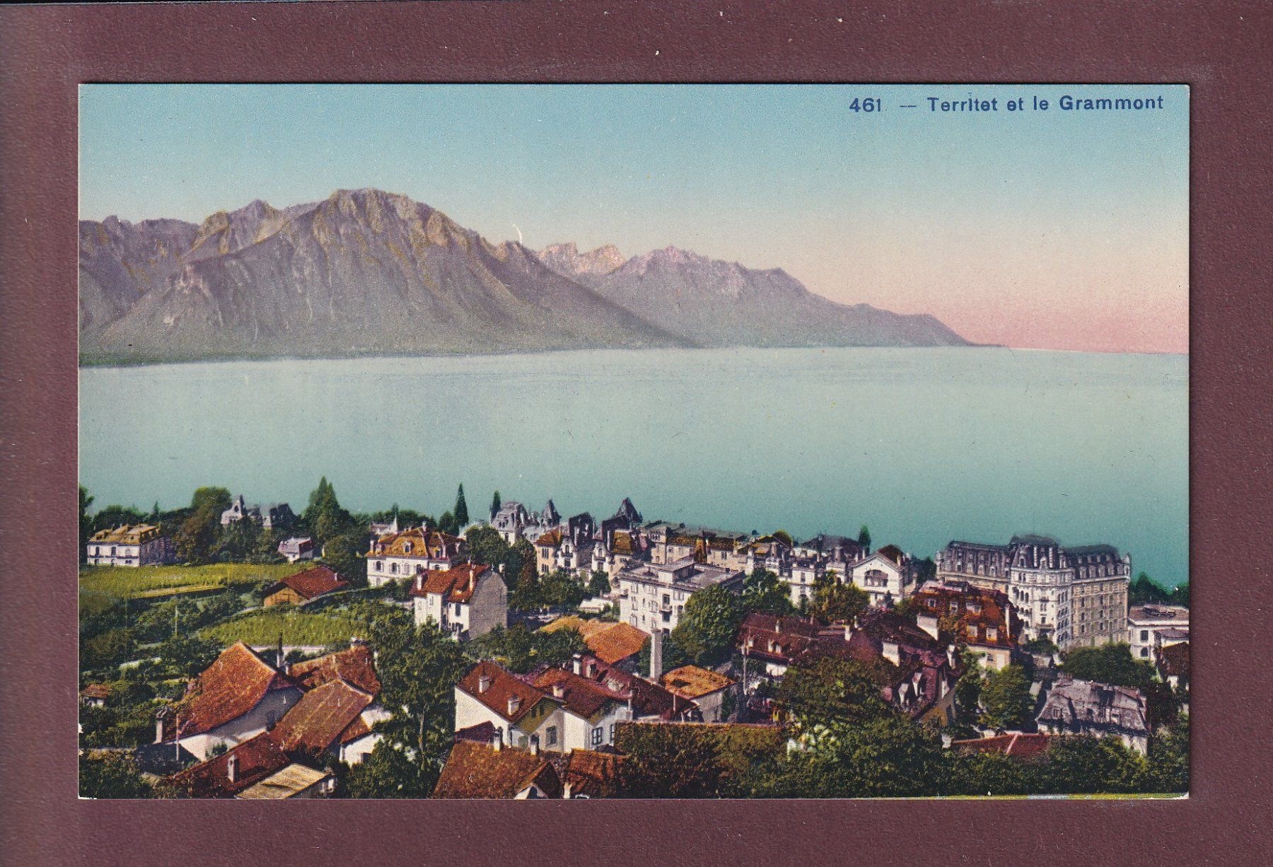 Ansichtskarten: TERRITET et le Grammont – Gebraucht aus Pully von nicecards