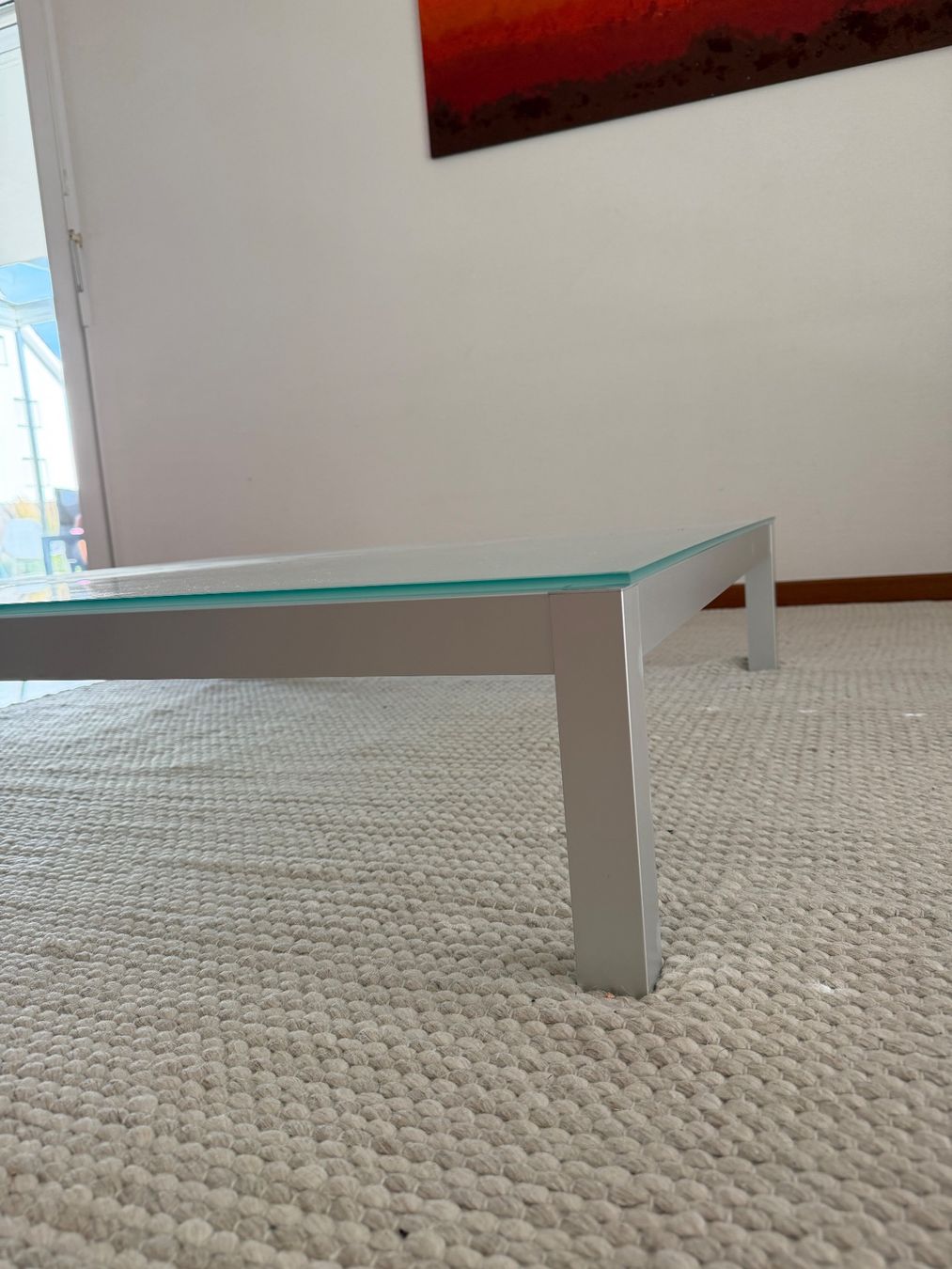 Tavoli: Moderner Couchtisch Glas/Metall rechteckig – Usato da Balgach venduto da sambu03 2