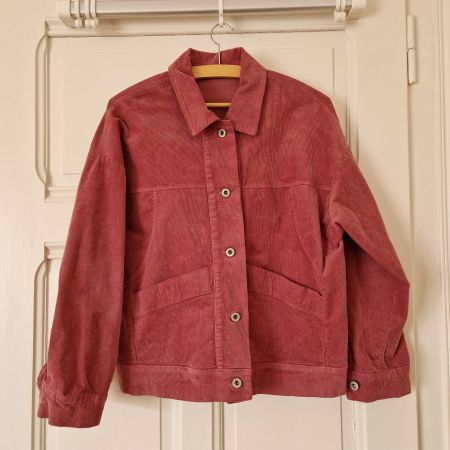 Veste en velours côtelé rose vintage Margot Paris