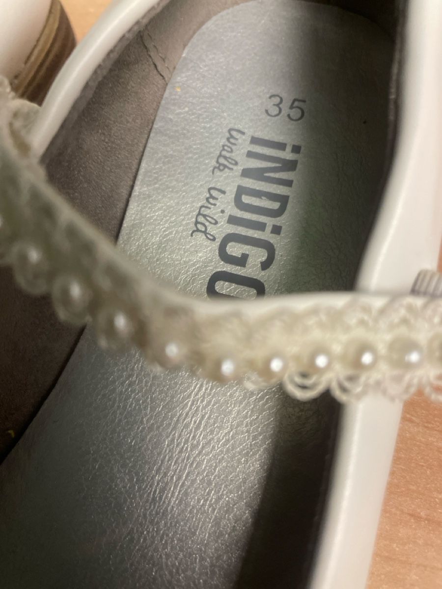 Scarpe per ragazze: Weisse indigo Mädchen Ballerina Gr.35 – Nuovo (secondo la descrizione) da Obergerlafingen venduto da cabo4 3