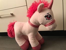 Plüschtier Einhorn rosa ca 35 cm hoch